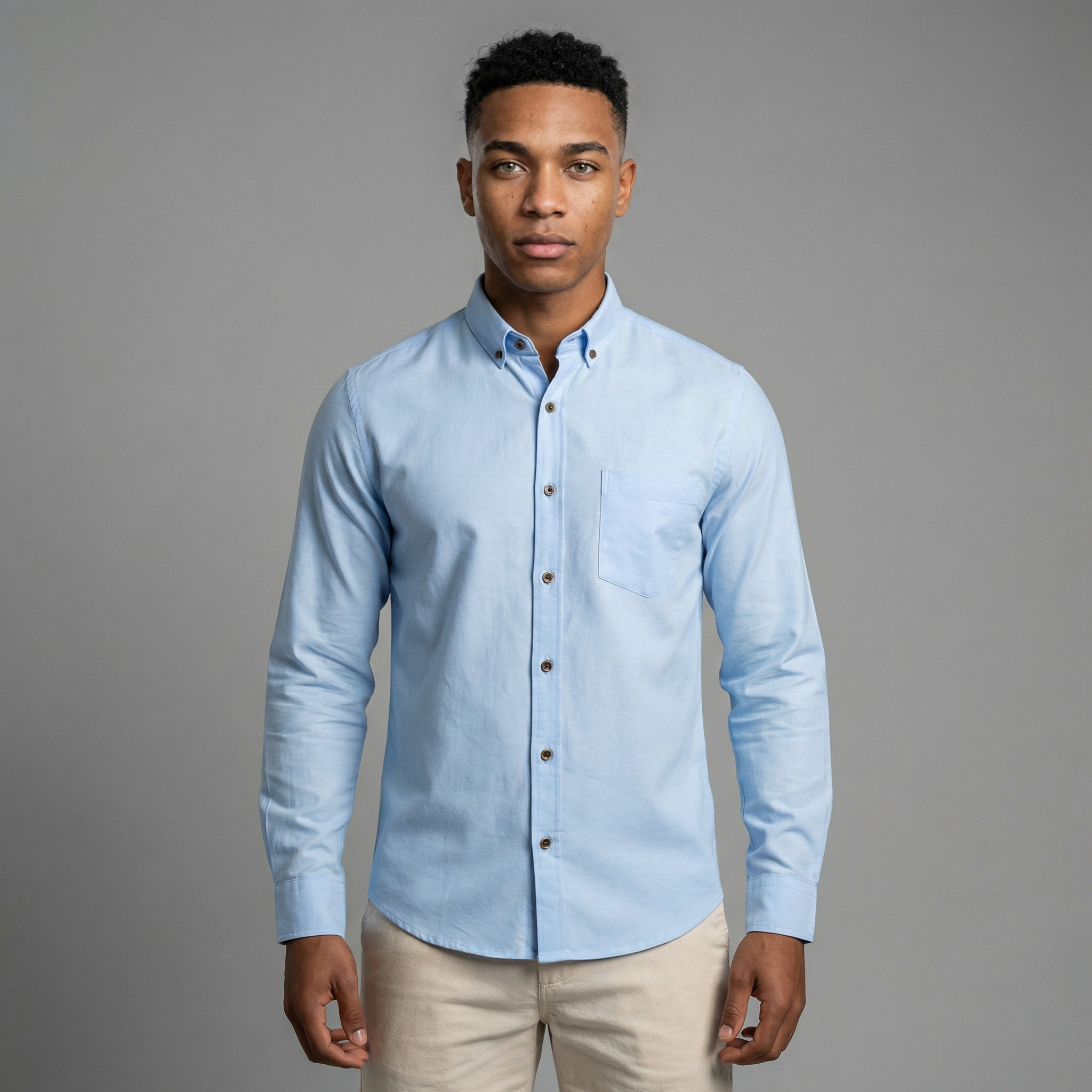 Camisa Chalís Hombre Manga Larga Slim Fit - Elegancia Fluida Premium